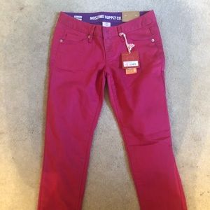 Pink skinny jeans